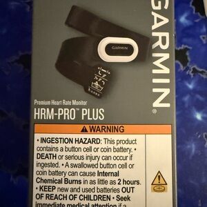 Garmin Black and White Heart Rate Monitor